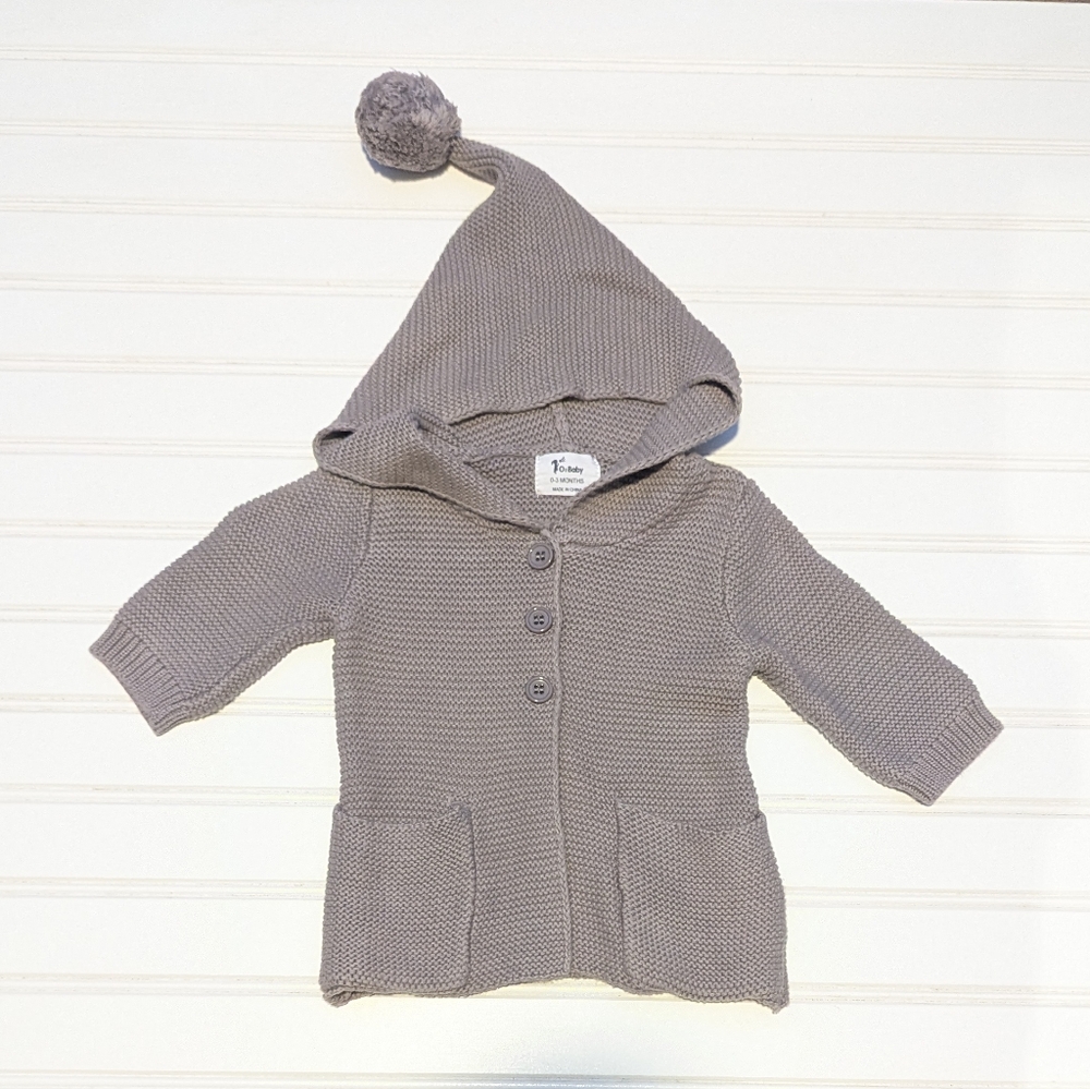 O2 Baby Knit Cardigan With 3 Button Closure